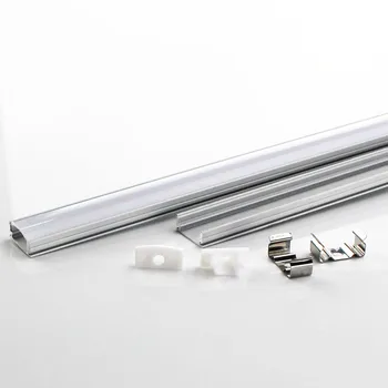 DHL 1 m LED strip aluminium profil til 5050 5630 LED hårdt bar lys led bar aluminium kanal hus med dæksel endedækslet