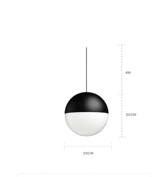LukLoy Sengen Moderne Pendel Lampe LED-Wire Ophæng Lys Lysekrone Loft Indretning Køkken Ø Glas Ball Lamper med Bøjler
