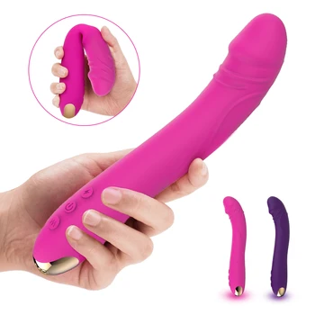 Real dildo Vibrator til Kvinder Bløde Kvindelige Vagina, Klitoris Stimulator 10 tilstande Massageapparat Masturbator sexlegetøj til Voksne