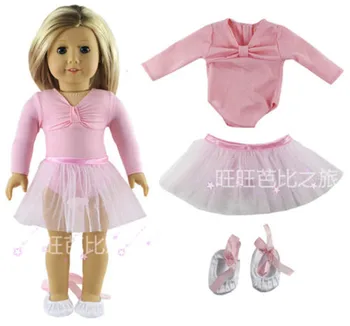 3 Sæt Dukke Tøj til 18 Tommer American Doll Håndlavet i Høj kvalitet Casual Wear