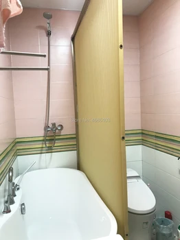 High-Grade Badeværelse usynlige brusebad skærme badeforhæng punch-gratis nem installation meldug-bevis toilet badeværelse vandtæt