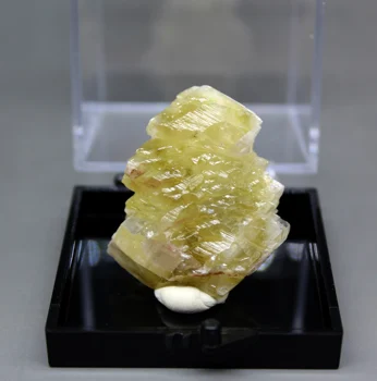 Naturlige sjældne calcit mineral prøve sten og krystaller, healing, krystaller kvarts ædelsten box størrelse 5.2 cm