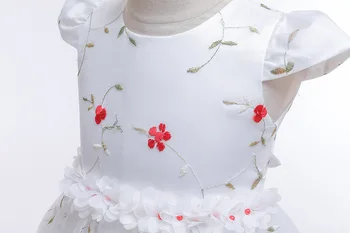Flower-Dress Piger' Elegante Nye Prinsesse Kjole Broderet Børns Kjole Lille Host Blomst Pige Kjole