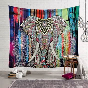 Hot Mandala Gobelin Dyr Indiske Elefant Mønster Væggen Hænger yogamåtte Strand Håndklæde Yoga Tæppe w3-nye-Lk-11