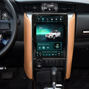 Tesla stil android 10 auto-toyota fortuner 2016 2017 2018 2019 bil gps navigation auto-radio carplay mms-tilbehør