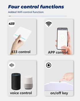 WIFI+433MHZ Tuya APP Trådløse Switch Fjernbetjening Lampe Smart Home Modul Stemme Timing Controller Skifte Støtte Alexa Google