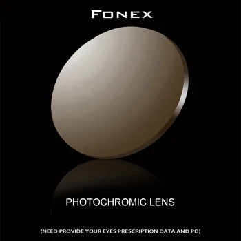 FONEX 1.56 1.61 1.67 Fotokromisk Recept CR-39 Harpiks Asfæriske Linser, Briller Nærsynethed Solbriller Linse