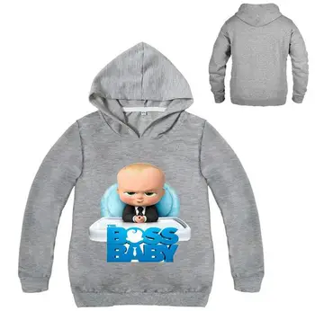 Fritid Blød Boss Baby Hættetrøjer til Piger Drenge Sweatshirts Bombefly Pige Frakke Kids Tøj Bomuld Hooded Sweater Overtøj