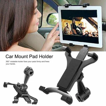 Ny 360'erne Grad autostol Tilbage Hovedstøtte Montere Holderen Tablet Til iPads Telefon Beslag SCI88