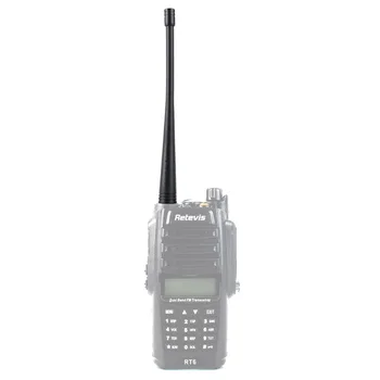 10W 2.15 dBi UHF+VHF Antenne SMA-F for Retevis RT6 BAOFENG UV-5R til KENWOOD TYT Walkie Talkie J9114D