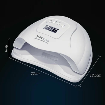 Neglelak Polermaskine UVB Lysbehandling Maskine 110W Smart Gel Hærdning Søm Timer