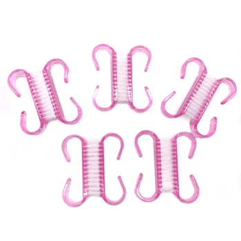 Nye 20pcs Negle Børste Rengøring Fjern Pink Støv, Pulver Plastic Cleaner Silicium Akryl UV Gel Negle Kunst Manicure Pleje Tilbehør