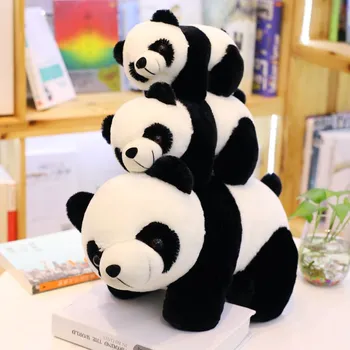 25-60cm 1Pc Stor Størrelse Panda Dukke creativ Plys Legetøj Baby Bjørn Pude Panda Klud Dukke Kids Legetøj Baby Fødselsdag Gave Til Børn