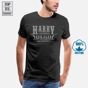 Dirty Harry Inspireret Callahan Gun Club Herre T-Shirt Clint Eastwood-Film, Film I Bomuld T-Shirt Toppe Engros Tee