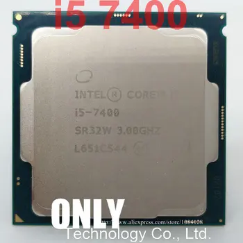 Oprindelige Processor Intel i5 7400 Quad Core 3,0 GHz LGA 1151 65W TDP 6MB Cache 14nm Med HD-Grafik Desktop CPU