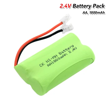 2.4 V 1800mAh 2*AA Celler Genopladelige Ni-MH Battery Pack Universal Stik 1800mAh Genopladelige Ni-MH AA 2.4 V Batteri Pack