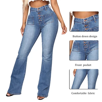 2021 Kvinder, der Strækker sig i Høj Talje Jeans Femme Tynde Sorte Jeans Kvinder Bukser, Mode-jeans kvinder Vinteren i Stor Størrelse