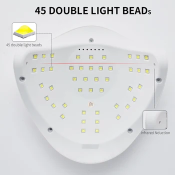 MORDDA 80W Is Søm Lampe Til Tørring Gel Tørretumbler Lampe Til Søm Kunst Design Værktøjer, der er UV-Nail-Lampe Til Mainicure Med 45Pcs Lysdioder