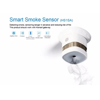 HAOZEE Smart Home Trådløse Zigbee Smart Anti-brand Alarm Røg Sensor røgalarm Power Batteri Drives 4stk/masse