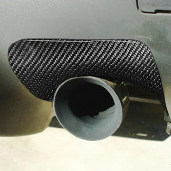 For Mitsubishi Lancer Evolution EVO X HR. Carbon Fiber Udstødning Heatshield Konvolut Dække Trim Bageste Kofanger Bil Tuning Tilbehør