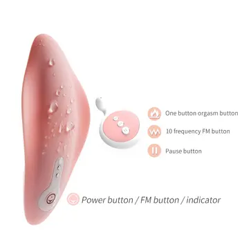 Genopladelige Trådløse Fjernbetjening Vibrator 10 Hastigheder Wearable C-Streng Trusser Usynlige Vibrerende æg Sex Legetøj Til Kvinder