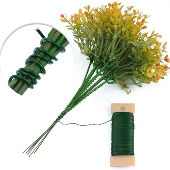 22 Måle Grønne Blomster Paddle-Tråd til Kranse, Krans og Blomster Arrangementer DIY Håndværk