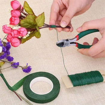 22 Måle Grønne Blomster Paddle-Tråd til Kranse, Krans og Blomster Arrangementer DIY Håndværk