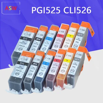 Kompatibel PGI 525 CLI-526 blækpatroner til Canon PIXMA IP4850 IX6550 MG5150 MG5250 MX885 MX895 Printere PGI525 CLI526