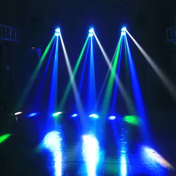 F&GMini LED 8x10 W RGBW cabeza móvil LED araña haz etapa iluminación DMX 512 araña luz buena para fiesta de discoteca DJ