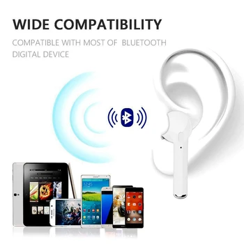 I7s TWS Mini Trådløse Bluetooth hovedtelefoner Stereo-Headset Med Øretelefoner Opladning Max Mic til Alle Smartphones