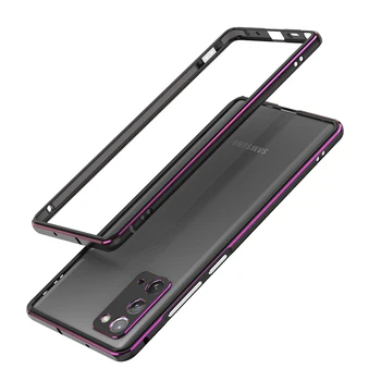 Luksus Metal Bumper til Galaxy Note 20 Ultra Tilfælde, 5G for Samsung Note20 Dobbelt Farve Aluminium Alloy Ramme Tynd Beskyttende Cover