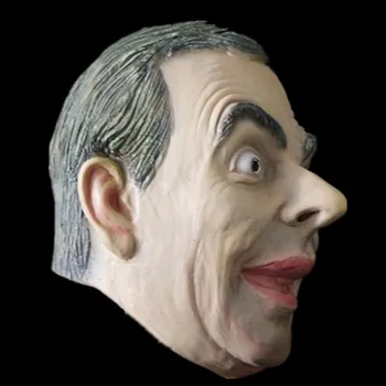 Hot Mr. Bean Berømte Mand, Klovn Maske Joker Halloween Kostume Maskerade Maske Cosplay Sjove mr. Bean Latex Maske For Part forsyninger
