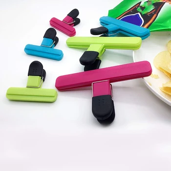 Plasticpose, Klip, Sæt Store Chip Taske Klip Farverige Forsegling Klip Klemmer for Snacks og Mad Tasker