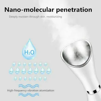 Elektrisk Ionic Nano Facial Damper Ansigt Sprøjte Hud Foryngelse Salon Beauty Skin Care Instrument Befugtning Hydrating Enhed