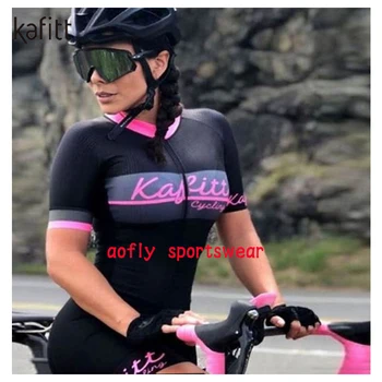 KAFITT Kvinder Kort Trøje Sexet Triathlon Skinsuit Sæt MTB Bike Jersey Buksedragt Kits Conjunto Feminino Ciclismo Sommer