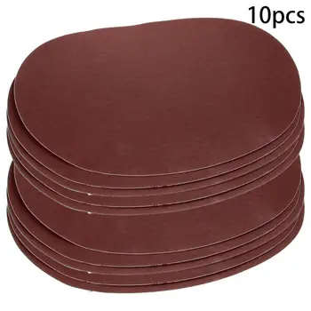 Utoolmart Grus 1000/1200/1500/2000 Tyggegummi Disc Sandpapir 10-tommer 250mm Aluminiumoxid Runde Praktiske Slibende Værktøjer 3pcs/5pcs/10stk