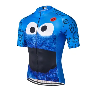 2019 trøje Mænds Cykel trøjer Korte ærmer Pro Team Road Mountain MTB Maillot Ciclismo Racing Toppe, T-shirts Blå USA UK