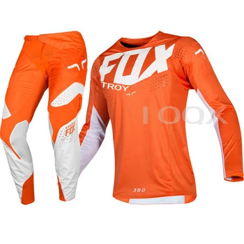 Hot Salg!TROY FOX Motorcykel MX-360 Pro Circuit Bukser & Jersey Combo MX/ATV Gear Sæt