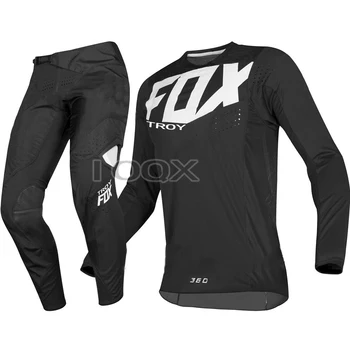Hot Salg!TROY FOX Motorcykel MX-360 Pro Circuit Bukser & Jersey Combo MX/ATV Gear Sæt