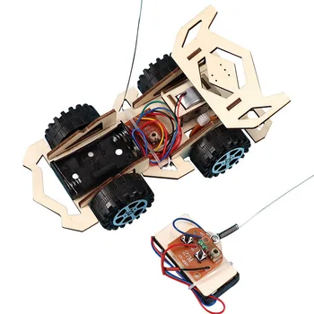 DIY Forsamling Trådløs Fjernbetjening Racing Bil Model Kit Fysiske Videnskab Eksperimenter Teknologi Pædagogisk Legetøj For Børn