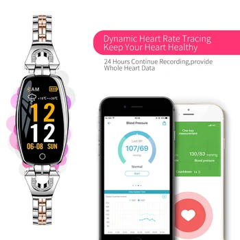 H8 smart Armbånd til Kvinder puls Band måling af Blodtryk armbånd Fitness Tracker elektroniske sundhed IP67 Vandtæt