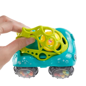 Mini Baby Bil Dukke Toy Krybbe Greb Hånd Fange Bolden for Nyfødte Toy Bil Inerti slide med Farverige Bolden Anti-fald Børn Toy