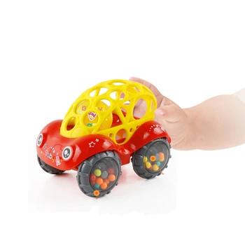 Mini Baby Bil Dukke Toy Krybbe Greb Hånd Fange Bolden for Nyfødte Toy Bil Inerti slide med Farverige Bolden Anti-fald Børn Toy
