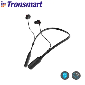 Tronsmart Encore S2 Plus Qualcomm Chip, Bluetooth 5.0 Hovedtelefoner Trådløse Earphoes med stemmestyring,24 TIMERS Spilletid, Dyb Bas