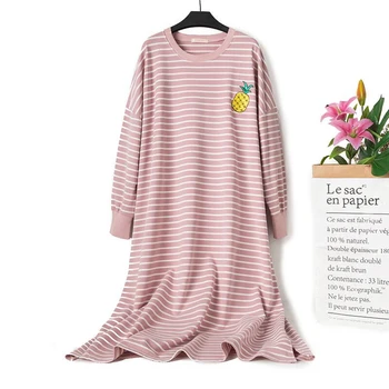 Super Løs Strække Kvinder Natkjole Nightdress Plus size Nattøj Sleepshirt Nightgowns For Kvinde Afslappet Hjem Bære