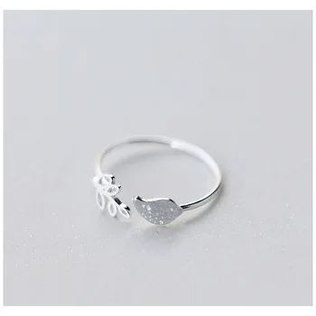 La Monada Fugl Grene Kvinder Ring 925 Sterling Sølv Minimalistisk Ringe Til Kvinder 925 Sølv Fine Jewerly Ringe Kvinde Åben