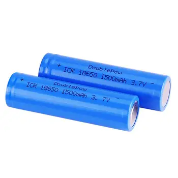 18650 3,7 V 1500mAh Li-ion batteri Genopladeligt Lithium-ion-eksplosionssikre lækagesikre Batterier til lommelygten elektroniske legetøj