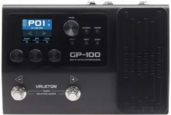 VALETON / GP-100 -Ampero\'s bror model ultra-kompakte multi - Effektor Processor Loop/Tromle，Guitar, Bas, Pedal med 140