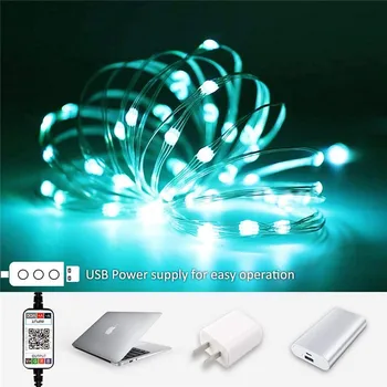 LED Strip Smart Home Ændre Farve Lys USB-2m/5m/10m/15m/20m Bluetooth-Dekoration RGB-App Control Background Intelligent Lys