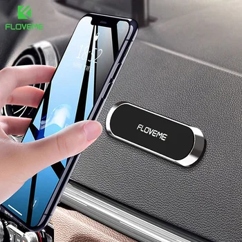 FLOVEME Mini Strip Form, Magnetisk telefonholder, der holder Til iPhone 12 11 XR Xiaomi Væggen Metal Magnet Bil Dashboard Mount Bil Holder